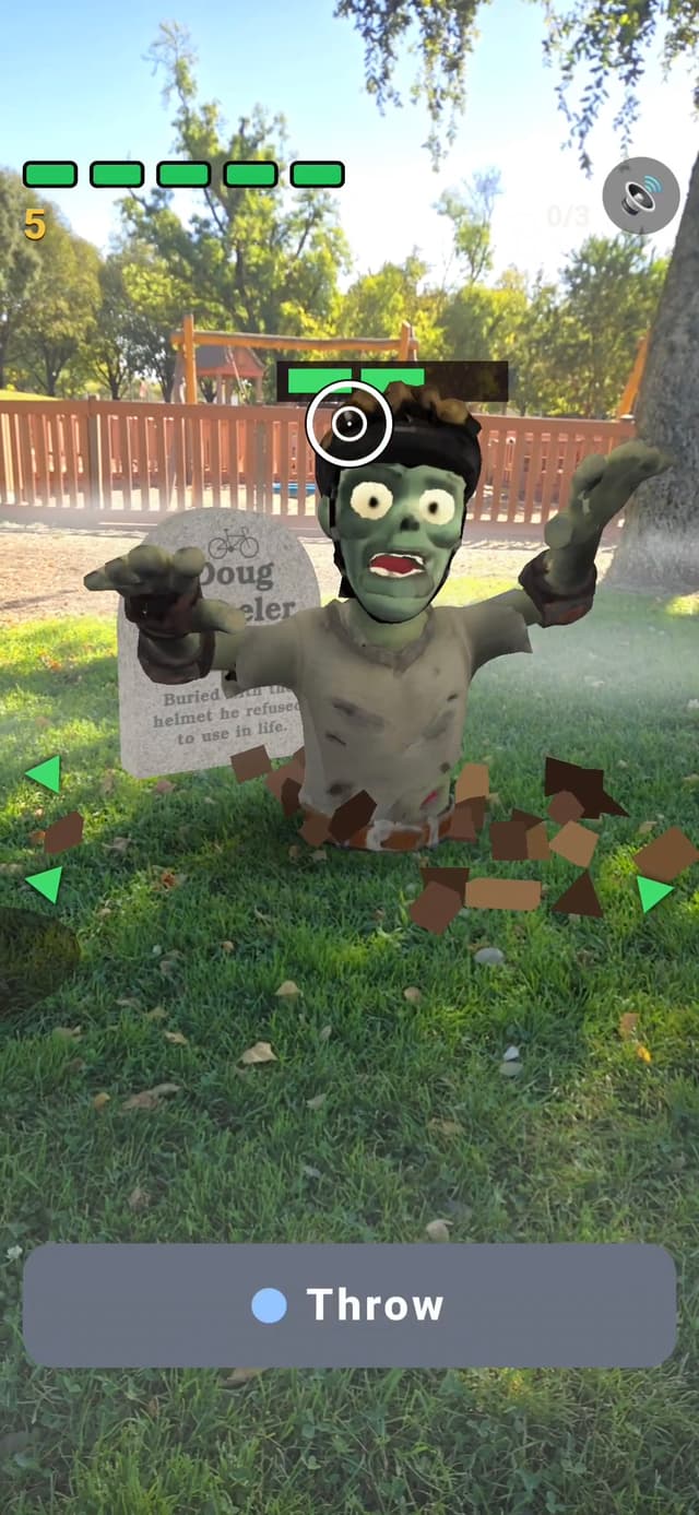 Zombie emerging from the ground